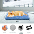 Large Pet Heating Pad, 48 x 23.6 in, Blue