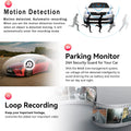 Dual-Lens 1080P Dash Cam, Front & Inside