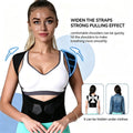 Adjustable Posture Corrector Back Brace, Black, Size M