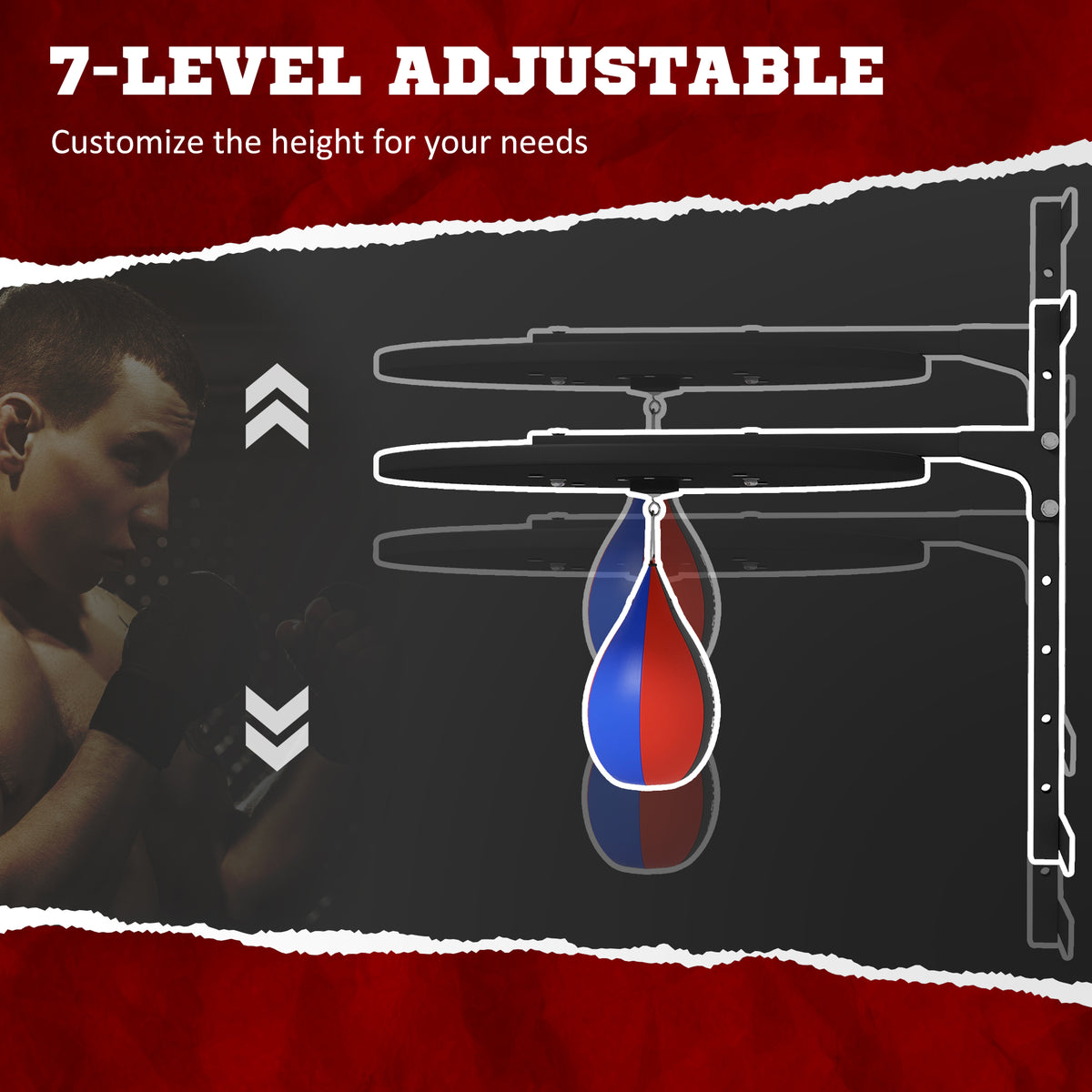 Wall-Mount Speed Bag Platform, Height Adjustable - image 2