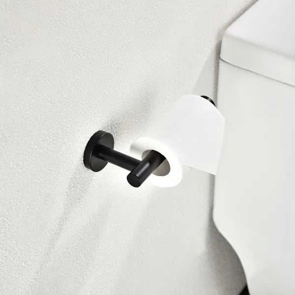 Toilet Paper Holder, Matte Black Stainless Steel, 2 Pack - image 2