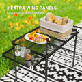 Folding Camping Table, 4.5 ft with 2 Wing Panels
