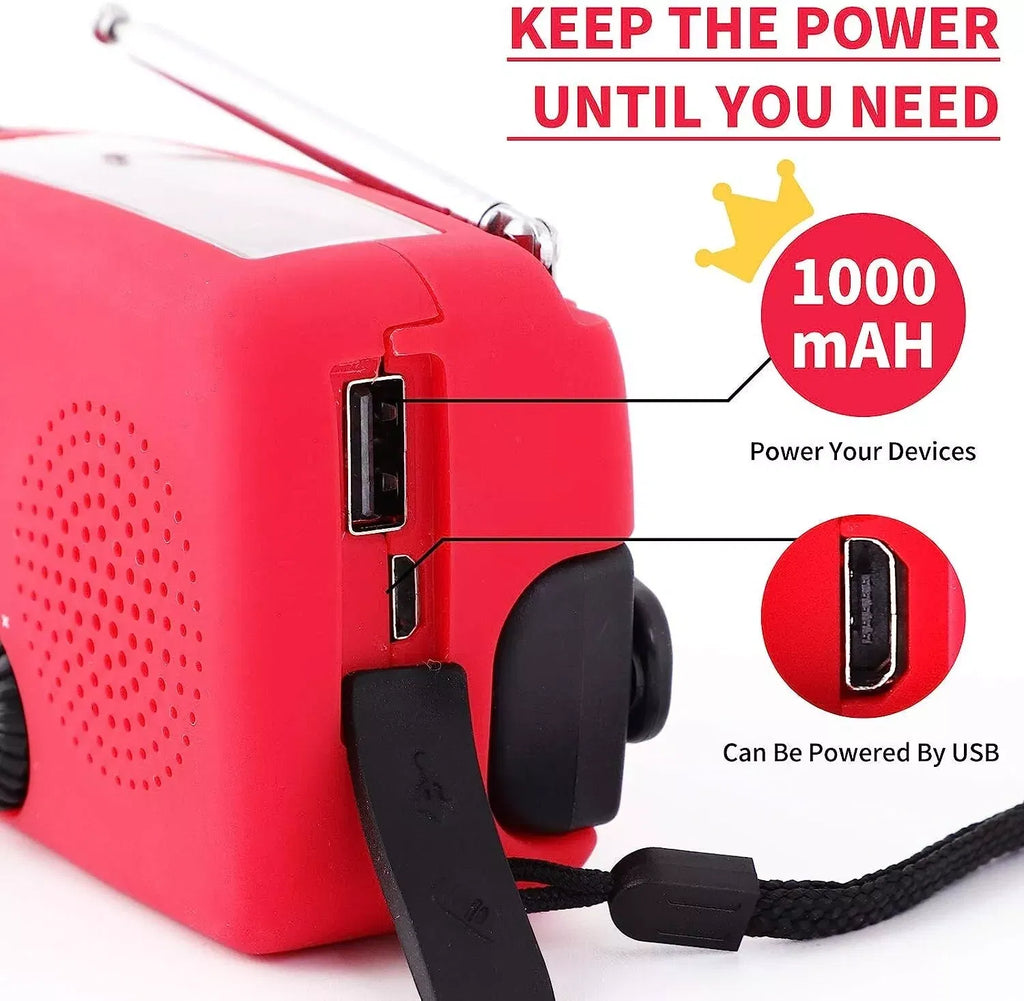 Hand Crank Solar Emergency Radio with Flashlight - image 4