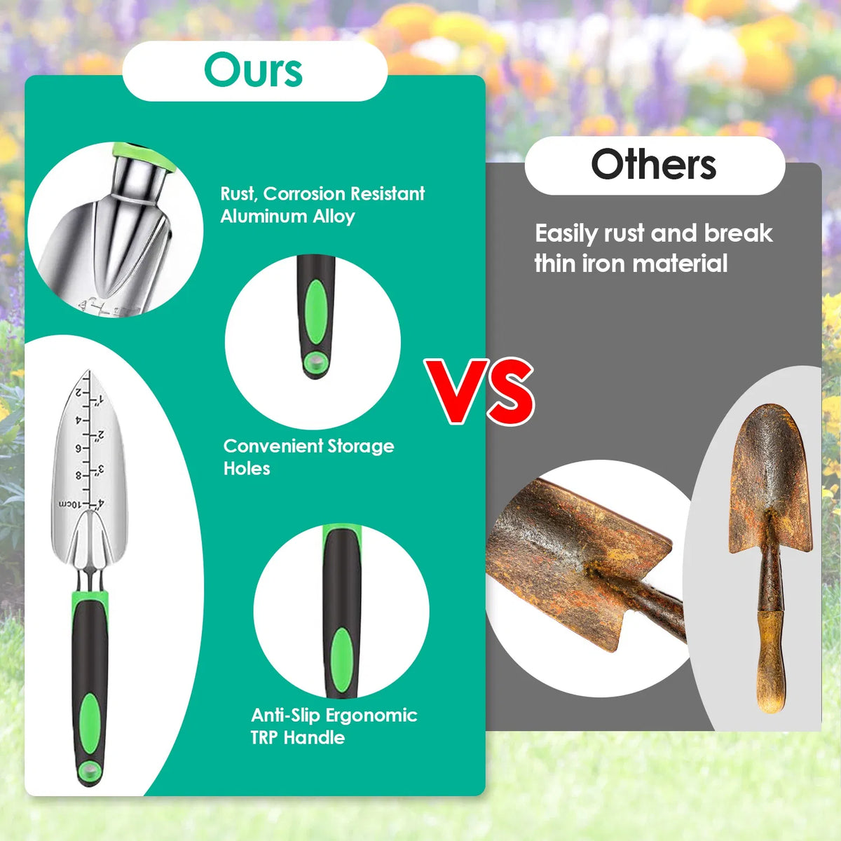 Garden Tool Set with Carry Bag, 13 Pieces - image 5