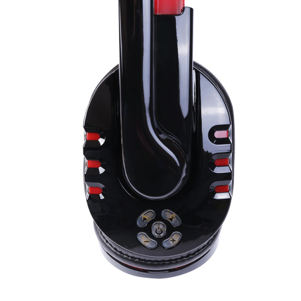 Bluetooth Over-Ear Headset with Mic, Black and Red - image 2