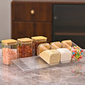 Stepped Spice Rack Organizer, 4 Pack, Clear