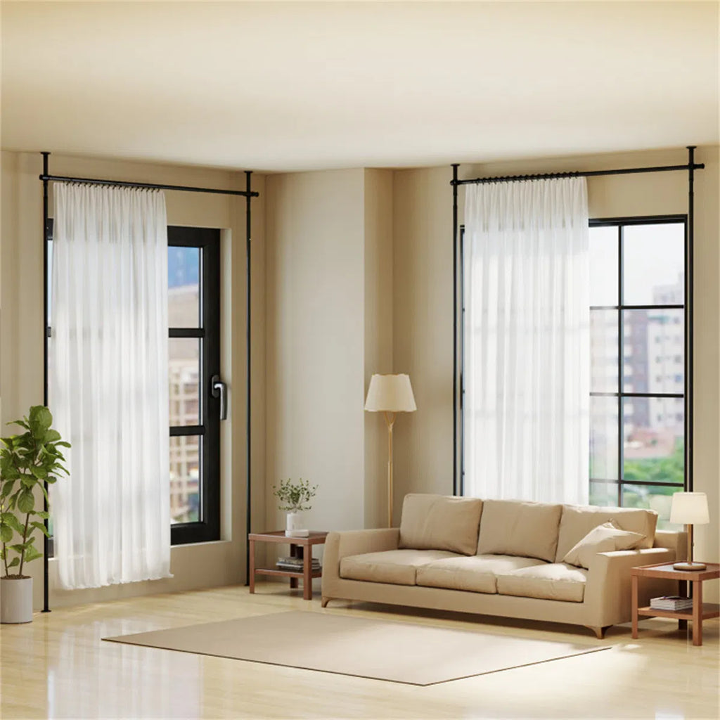 Room Divider Curtain Rod, Floor-to-Ceiling Tension - image 6
