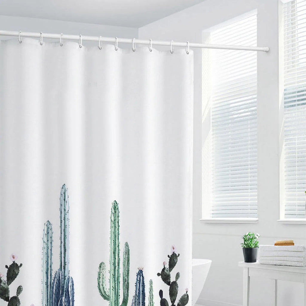 Spring Tension Curtain Rod, White - image 7