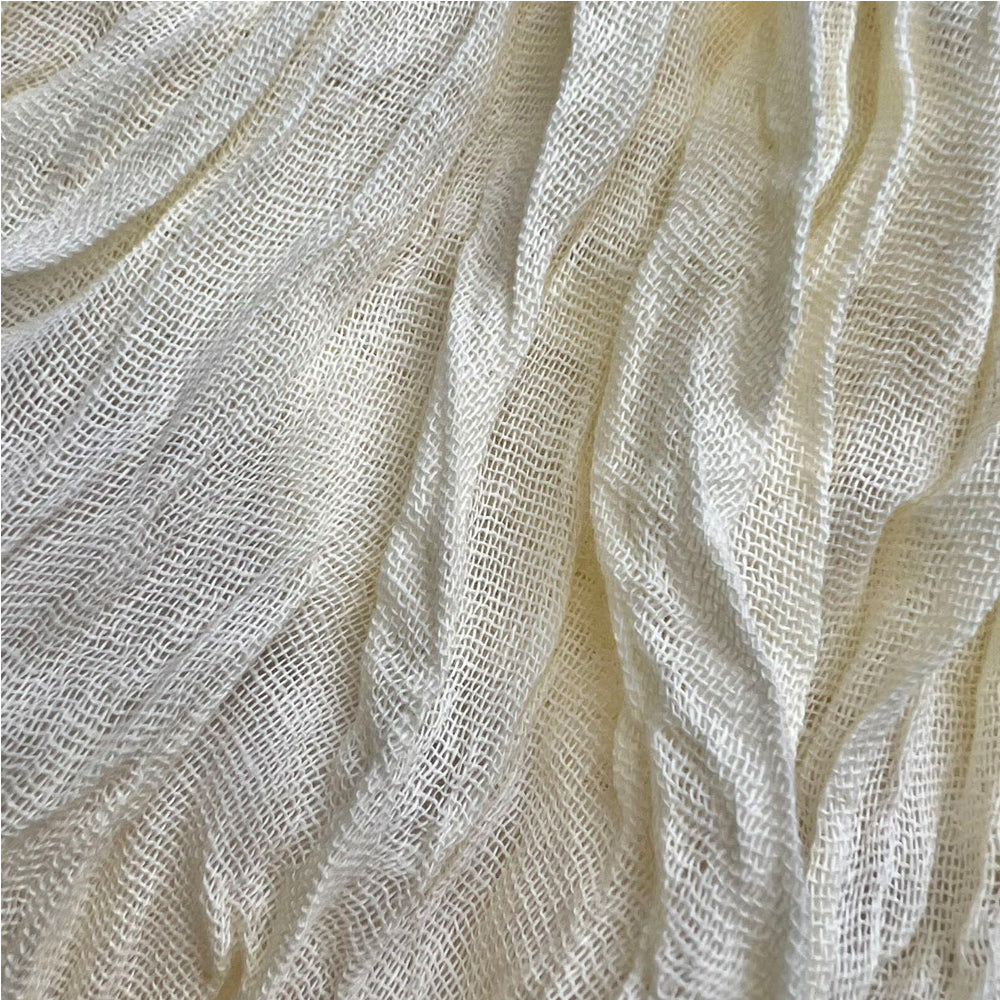 Crinkle Textured Scarf, White, 70 x 25 in - image 4