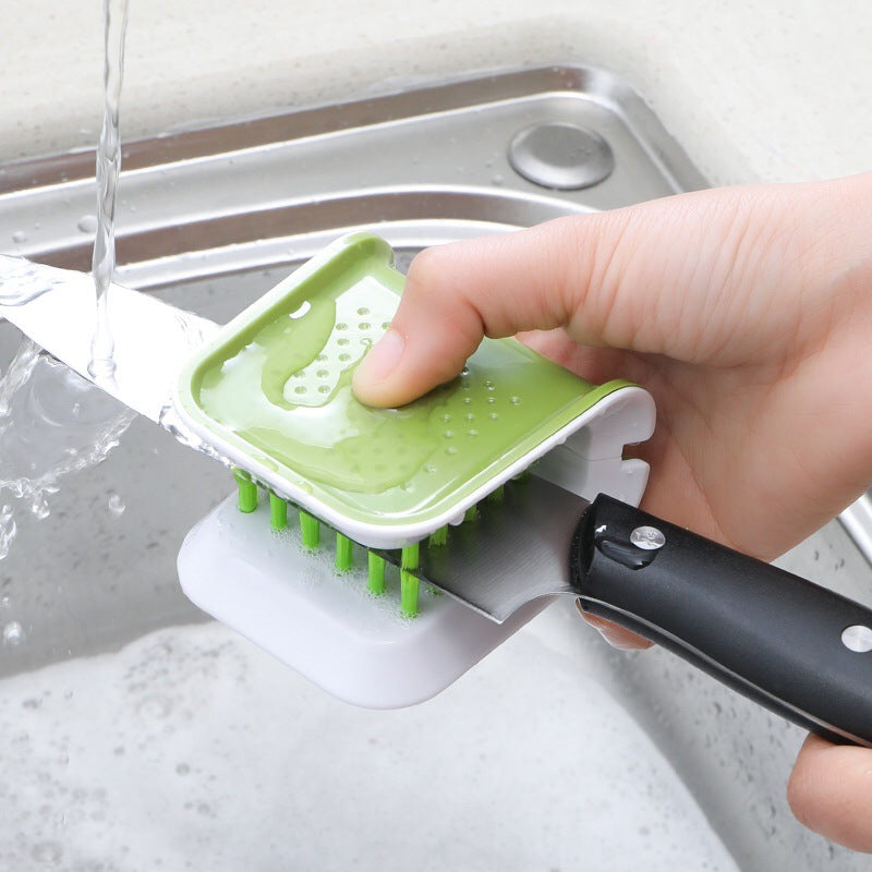 U-Shaped Knife and Utensil Cleaning Brush - image 4