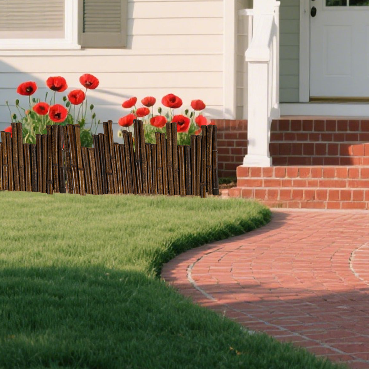 Bamboo Garden Edging Fence, 15.8 x 24 in - image 8