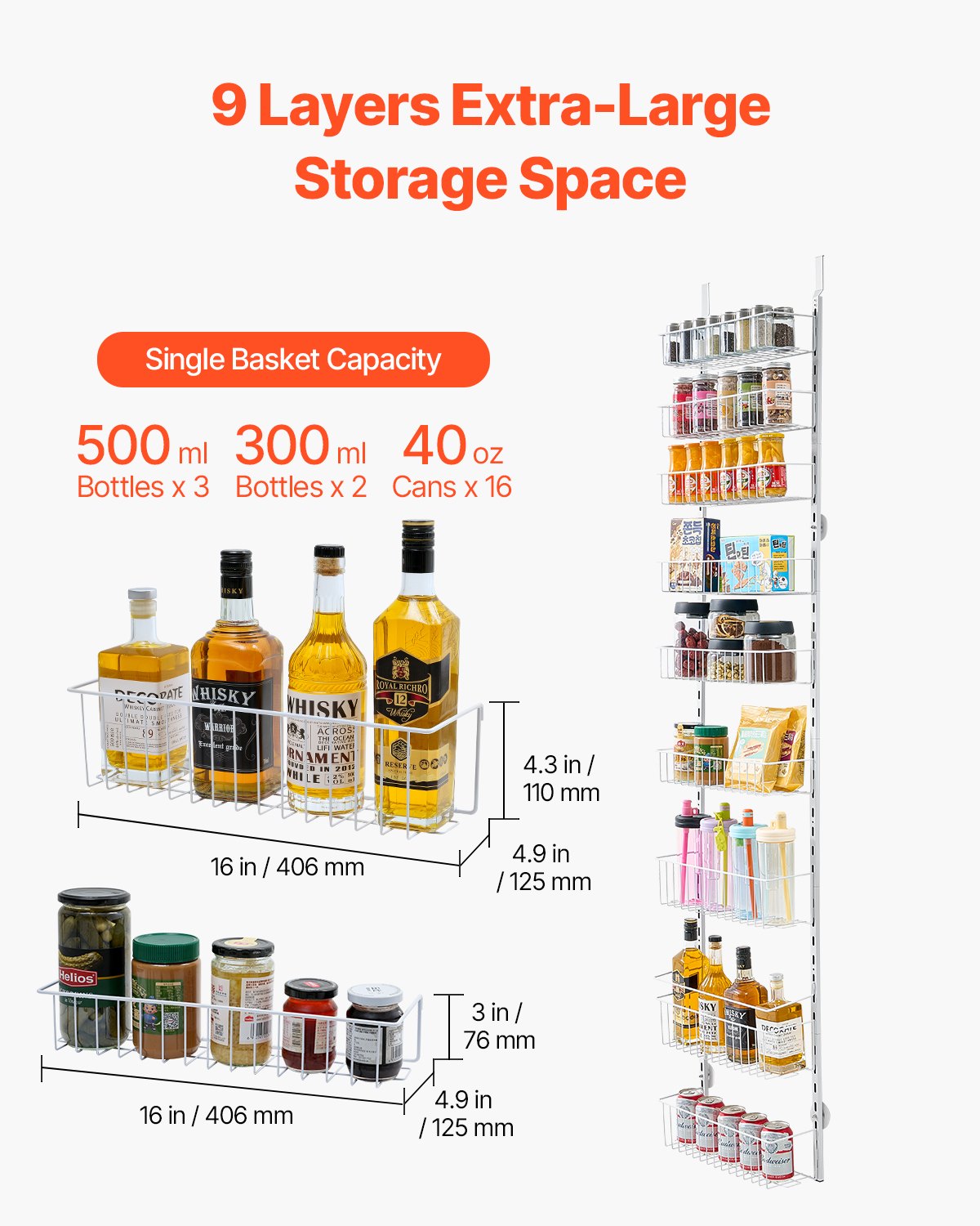 9-Tier Over-the-Door Pantry Organizer - image 2