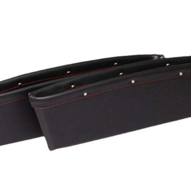 Car Seat Gap Storage Box, Black Faux Leather