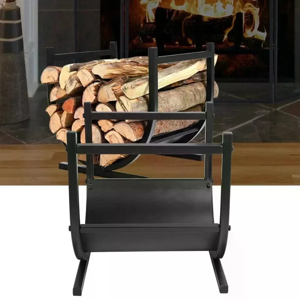Firewood Log Rack, U-Shape, Holds 150 lb - image 5