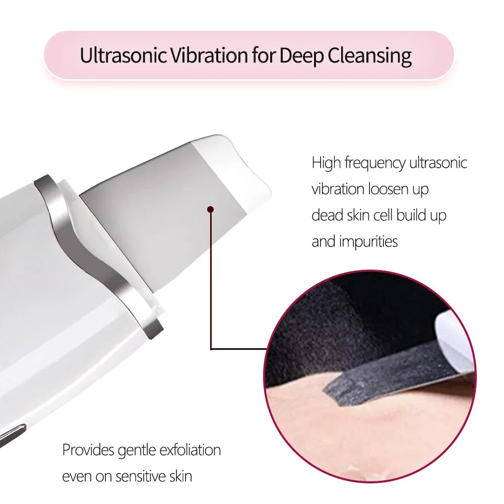 Ultrasonic Skin Scrubber Spatula, White - image 3