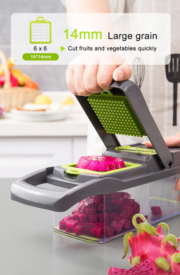 Vegetable Chopper, 15 in 1, with Container - image 2
