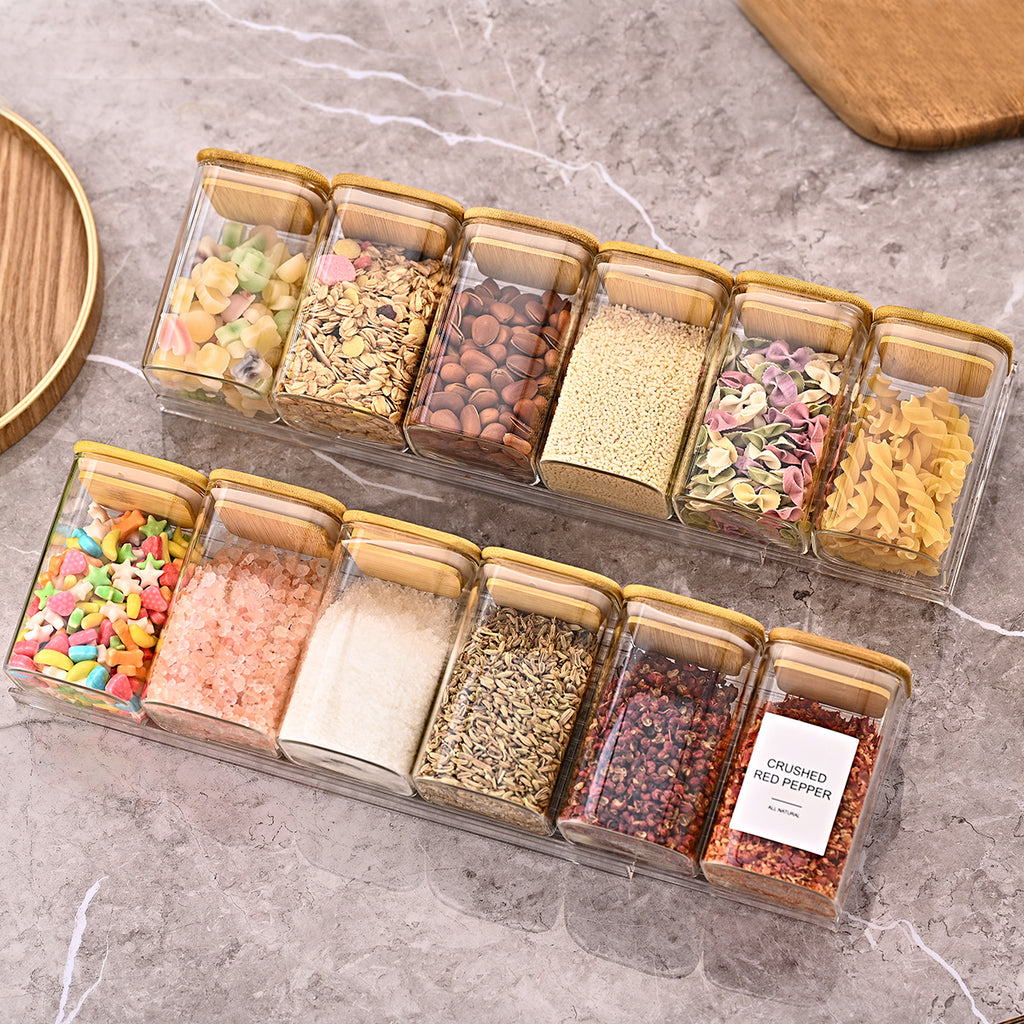 Stepped Spice Rack Organizer, 4 Pack, Clear - image 6