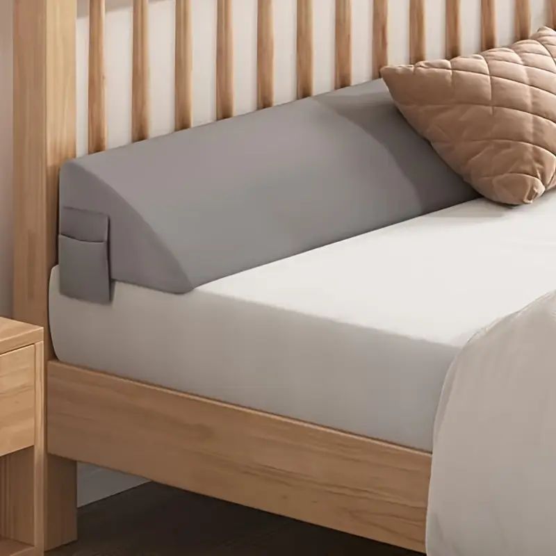Bed Gap Filler Pillow, 54 x 6 x 10 in, Gray - image 5