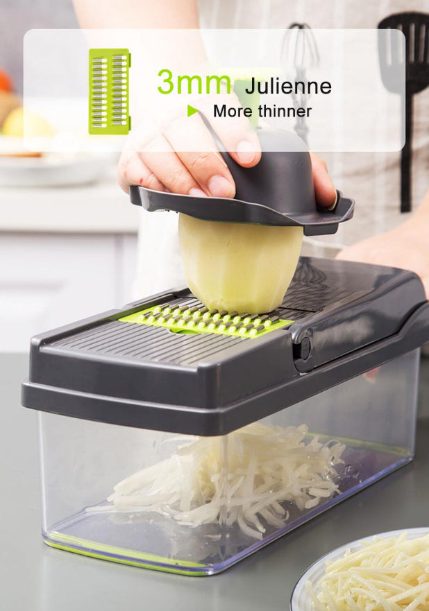Vegetable Chopper, 15 in 1, with Container - image 5