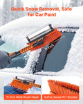 Extendable Car Snow Brush with Ice Scraper and Squeegee