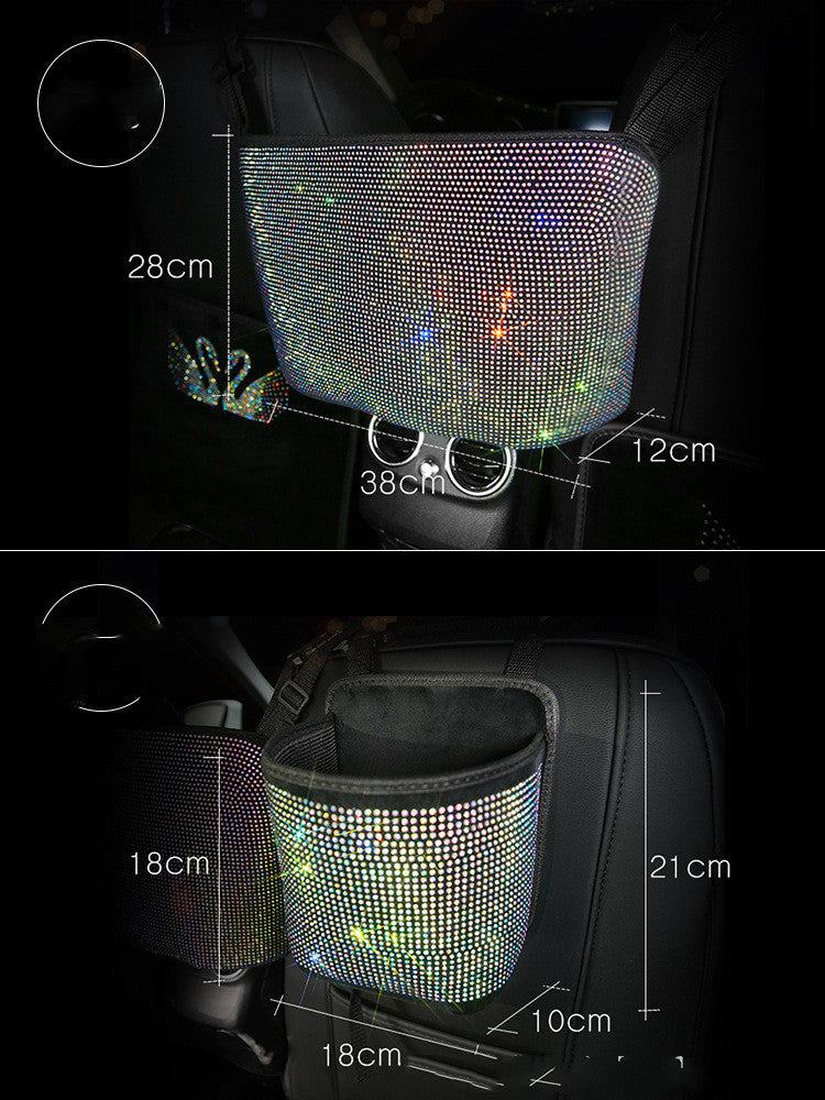 Rhinestone Car Seat Storage Pocket - image 4