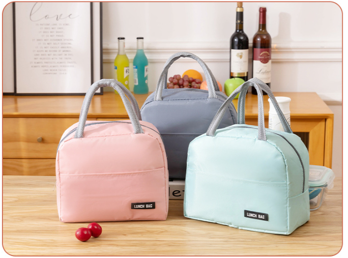 Insulated Lunch Tote, Pink - image 4