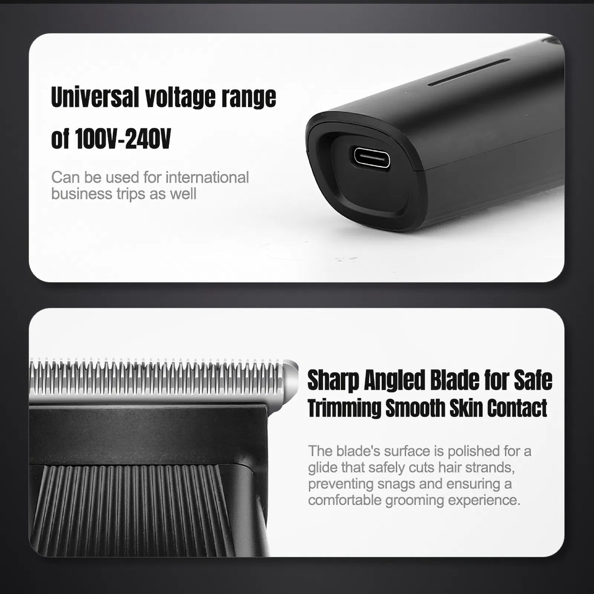 Men's 3-in-1 Beard Trimmer and Grooming Kit