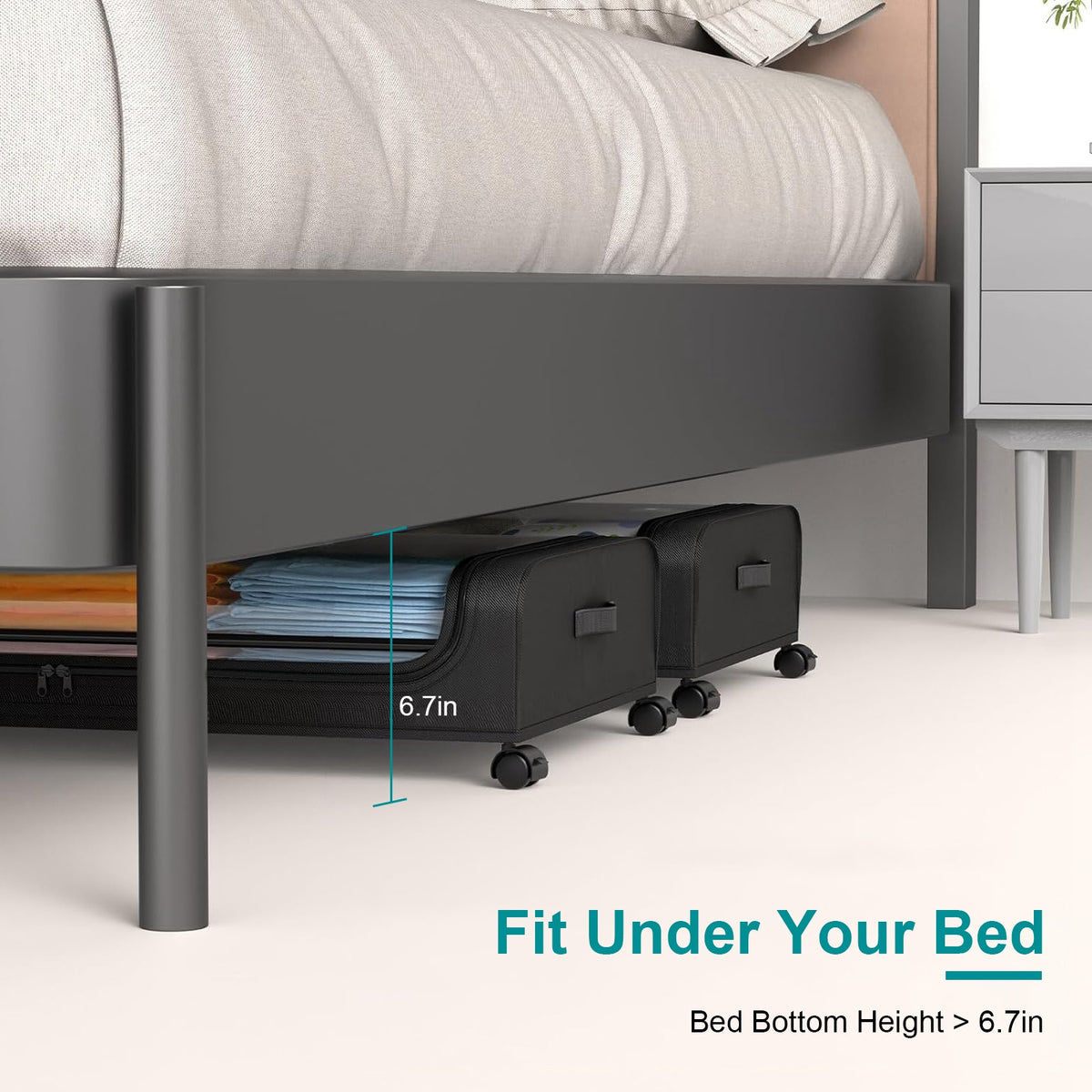 Under-Bed Storage Containers with Wheels, 42 L, 2 Pack - image 4