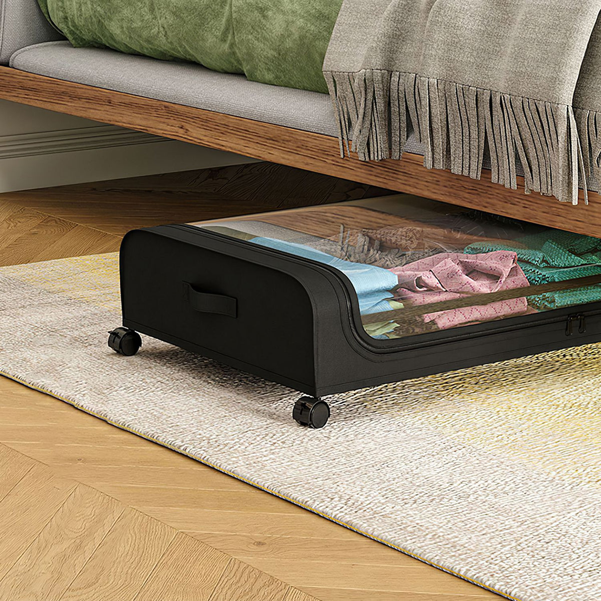 Under-Bed Storage Containers with Wheels, 42 L, 2 Pack