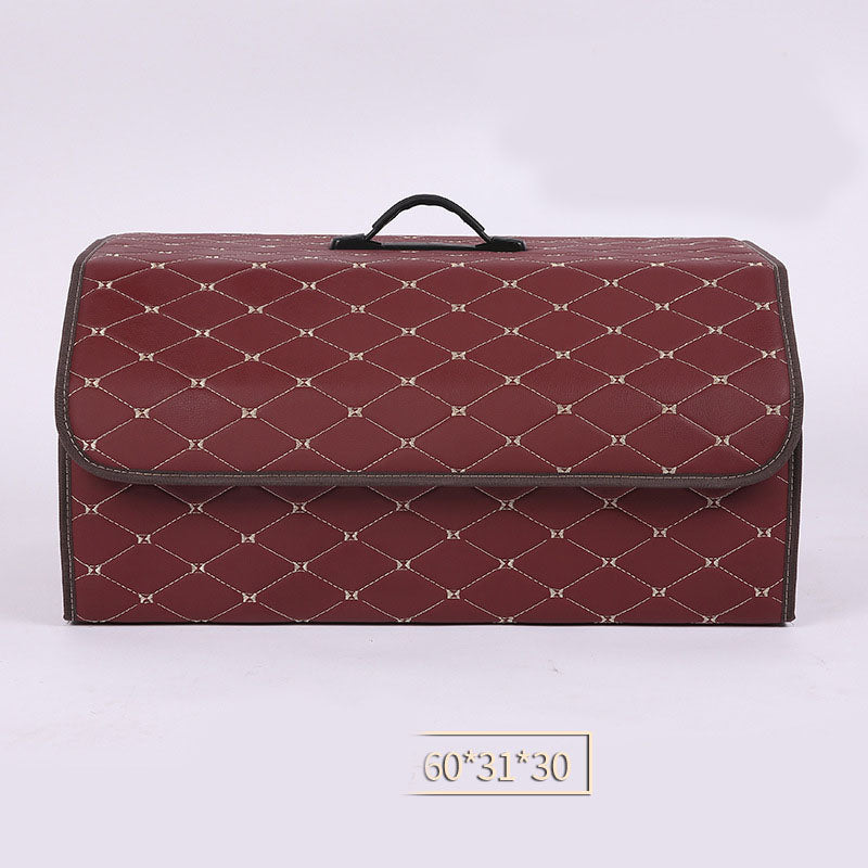 Quilted PU Leather Trunk Storage Box, Medium - image 8
