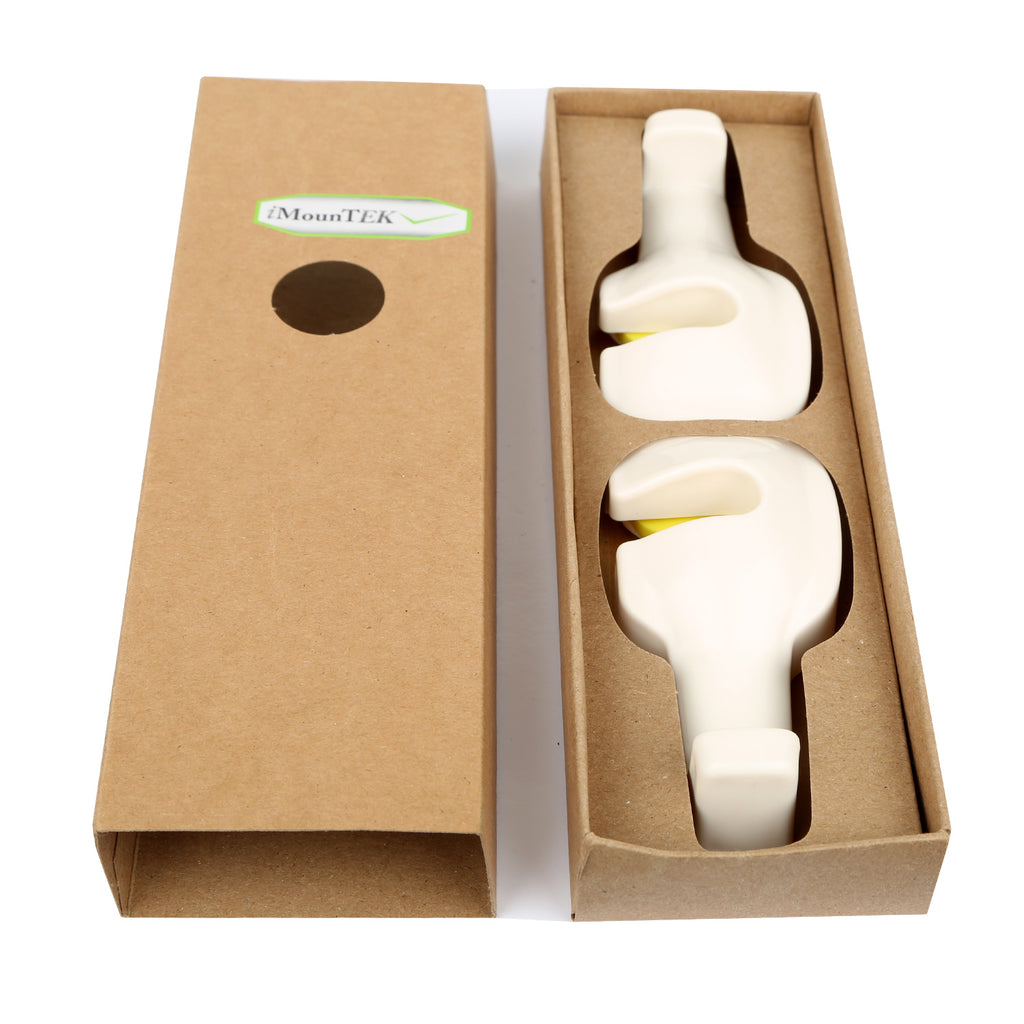 Car Headrest Hooks, 2 Pack, White - image 3