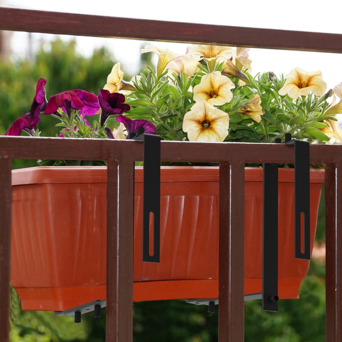 Adjustable Railing Planter Box Brackets, 4 Pack - image 6