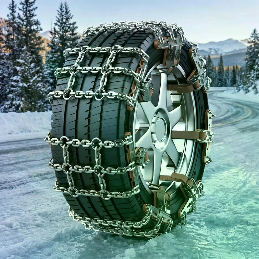 Car Snow Traction Chains, 4 Pack, Tire Width 165-265 mm - image 7