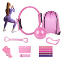 Pilates Kit, 14 Pieces with Ring, Ball and Bands