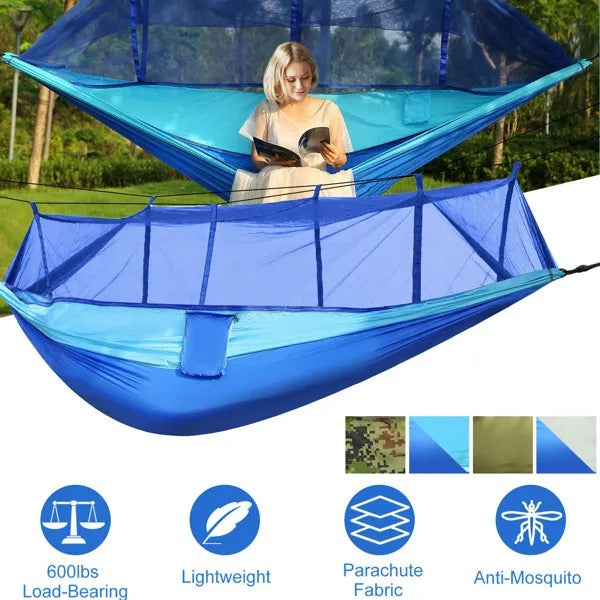 Double Camping Hammock with Mosquito Net - image 4