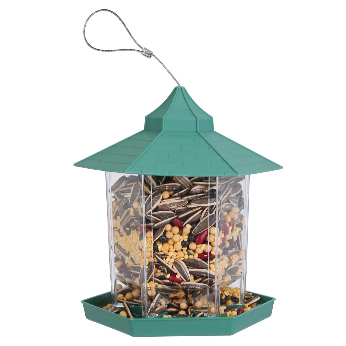Hanging Gazebo Wild Bird Feeder, 6 Ports - image 9