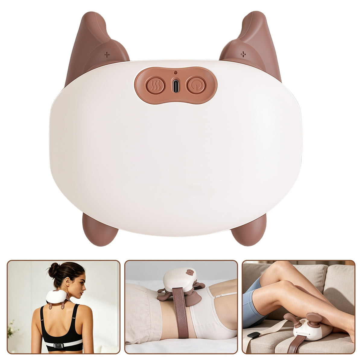 Cordless Shiatsu Neck Massager with Heat - image 2