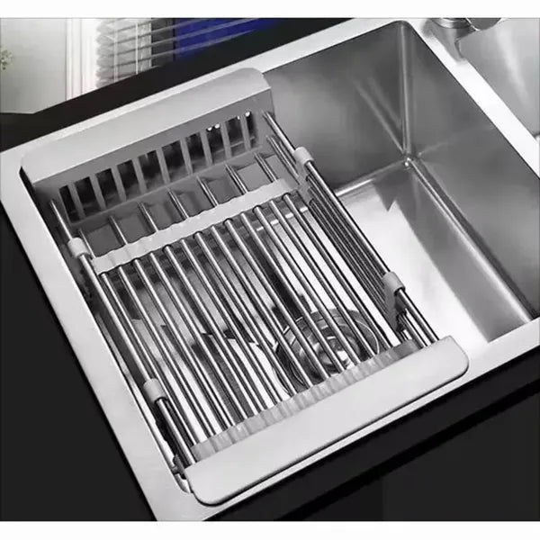 Expandable In-Sink Dish Drying Rack, Stainless Steel - image 7