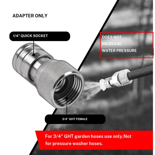 Garden Hose to Pressure Washer Quick Connect Adapter - image 4