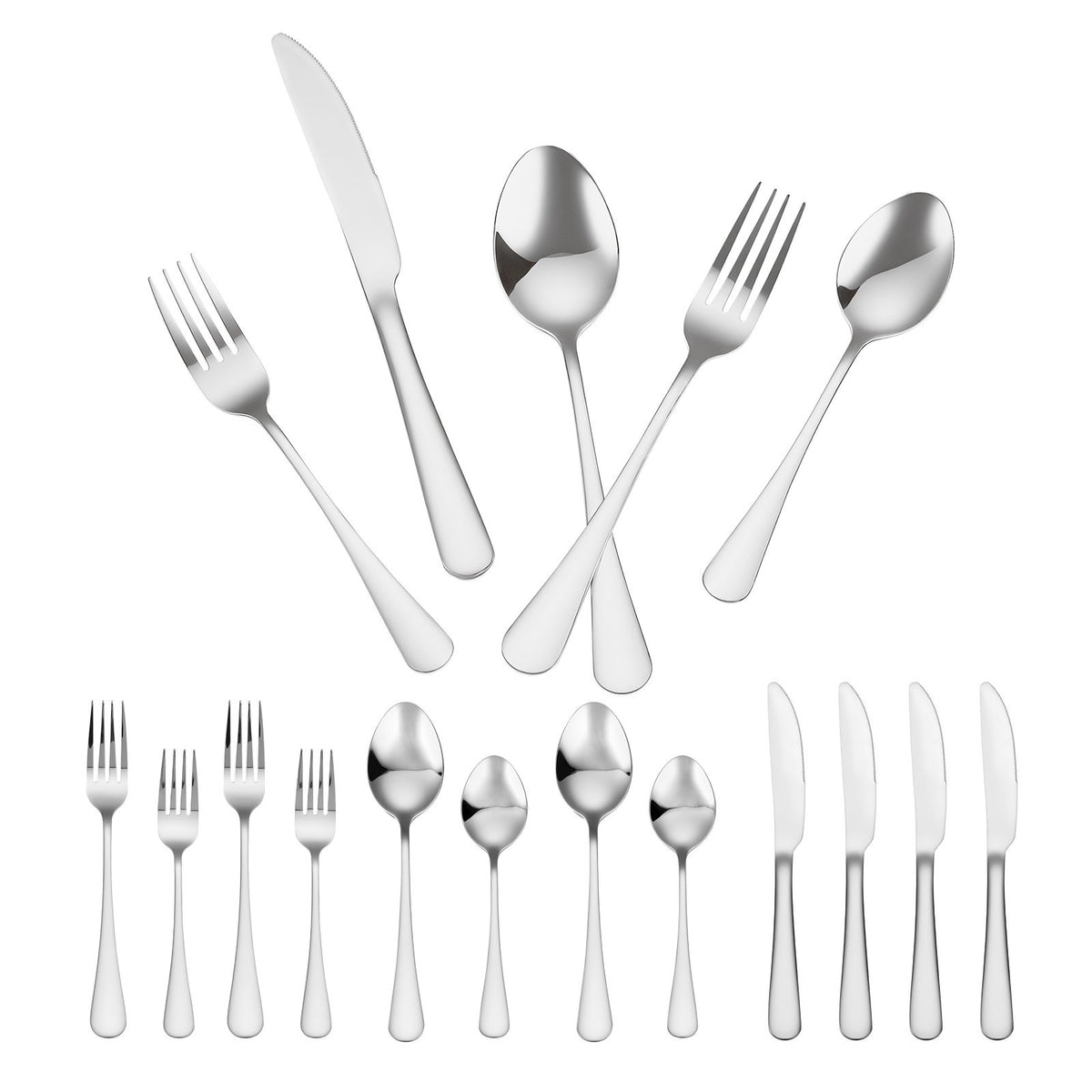 Stainless Steel Flatware Set, 30 Pieces, Service for 6 - image 2
