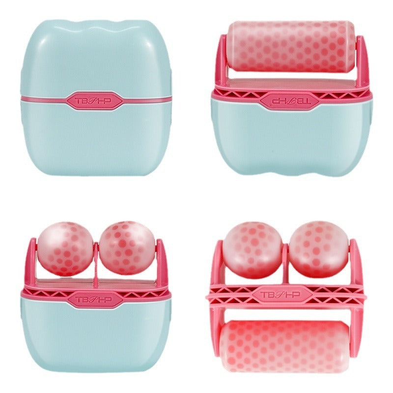 Dual-Head Face Ice Roller, Pink