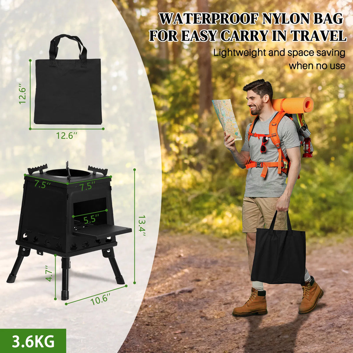 Portable Wood Burning Camping Stove - image 3