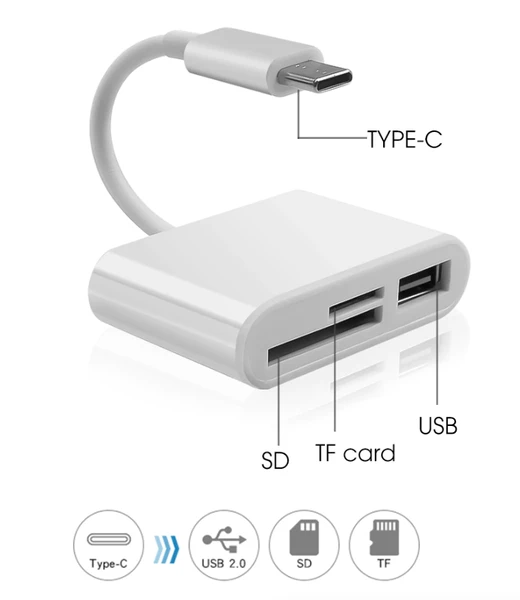 USB-C SD Card Reader, 3-in-1 - image 4