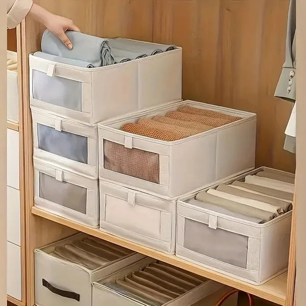 Foldable Clothes Storage Box with Viewing Window - image 4