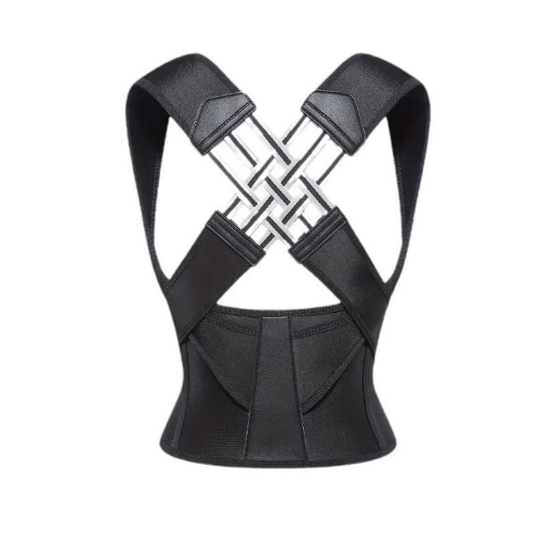 Adjustable Posture Corrector Back Brace, Black, Size M - image 7