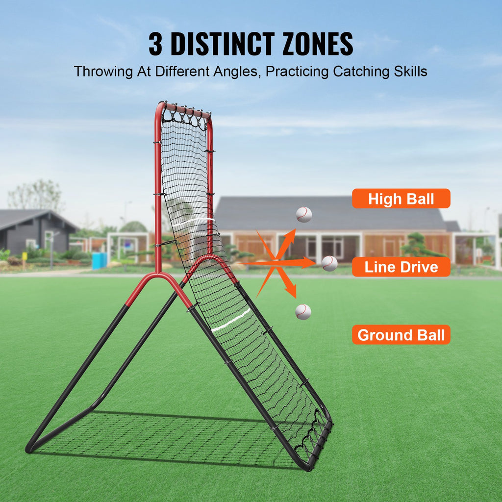 Baseball and Softball Rebounder Net, 3 x 4.5 ft