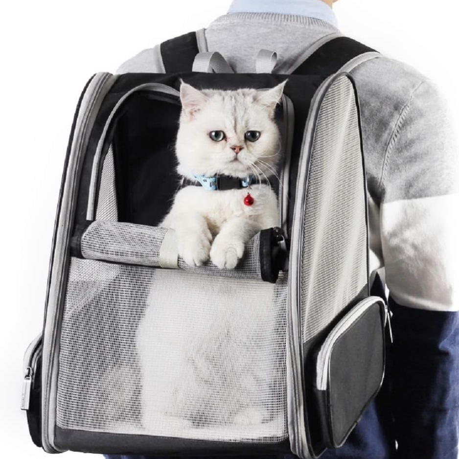 Bubble Window Pet Backpack Carrier, Black - image 3