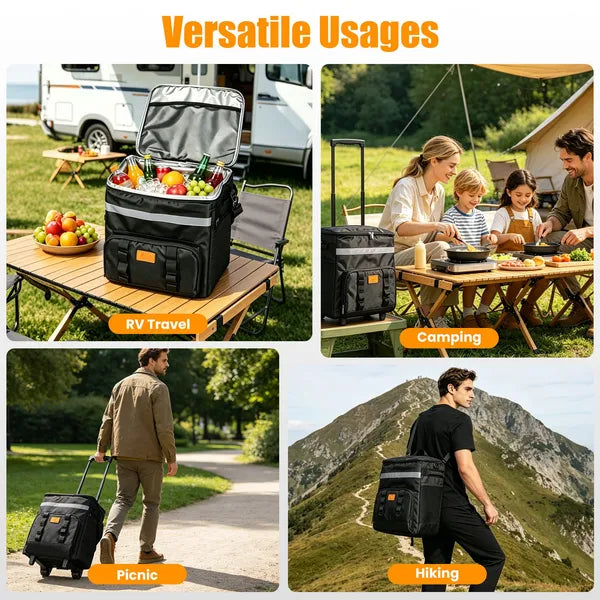 Rolling Cooler Bag, 35 L, with Telescopic Handle - image 3