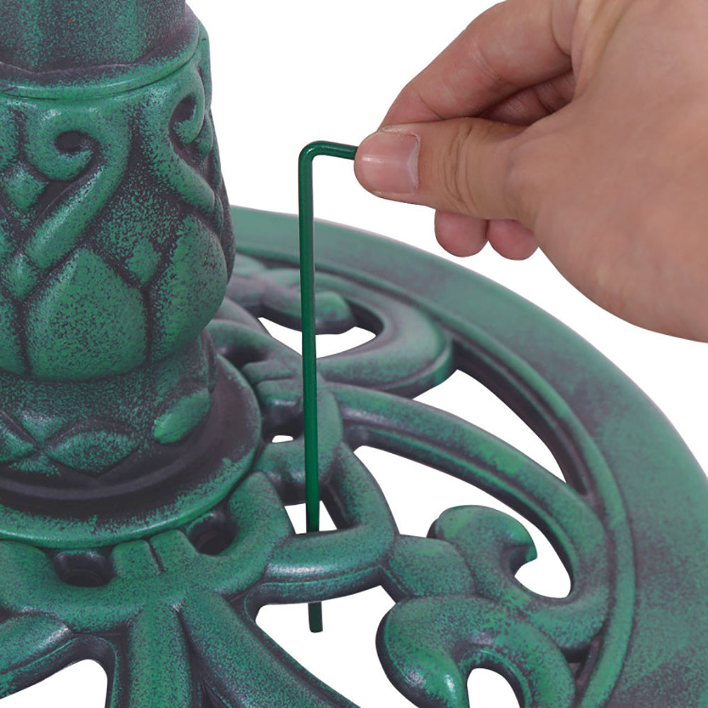 Pedestal Bird Bath, Green - image 9