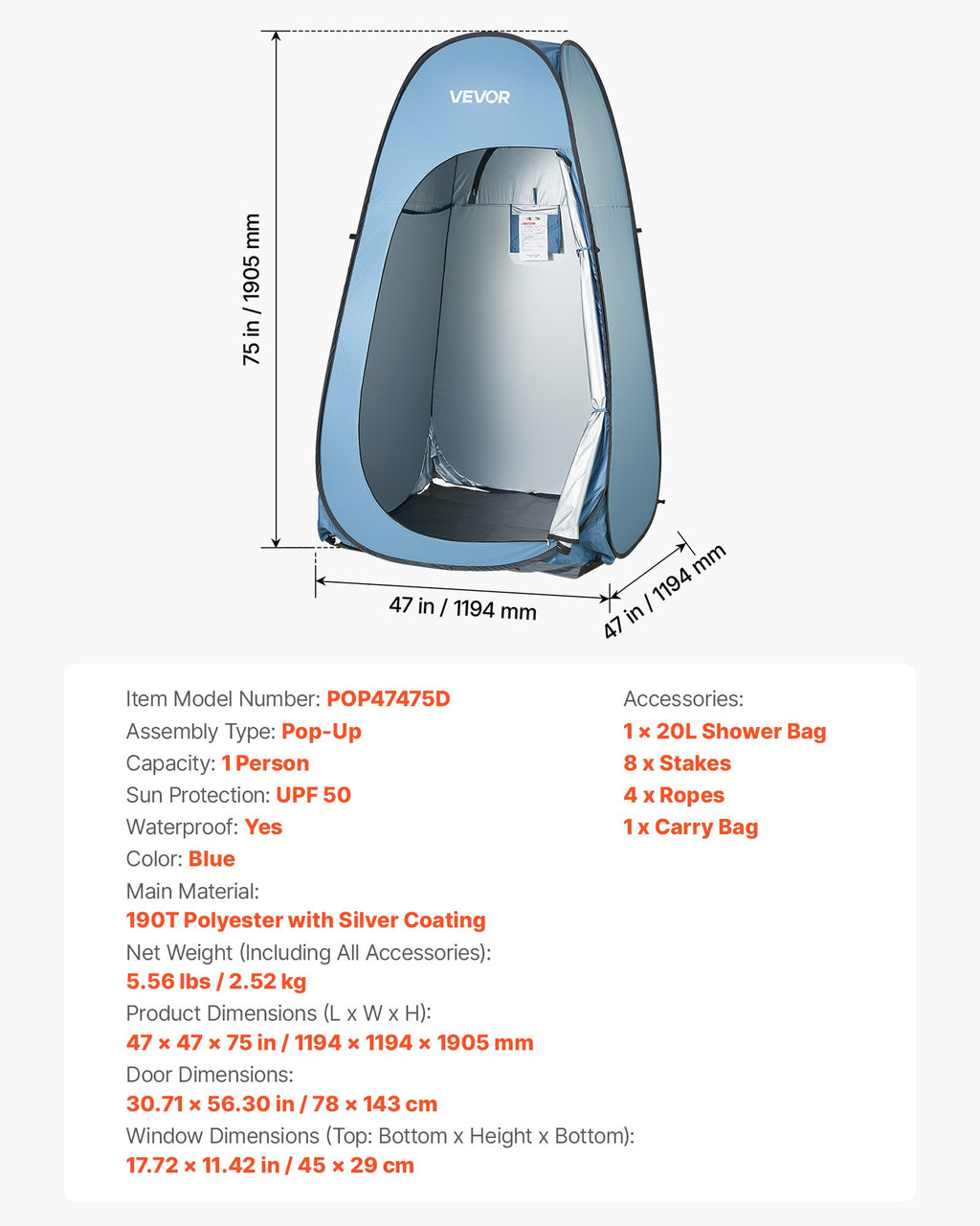 Pop-Up Privacy Shower Tent - image 5